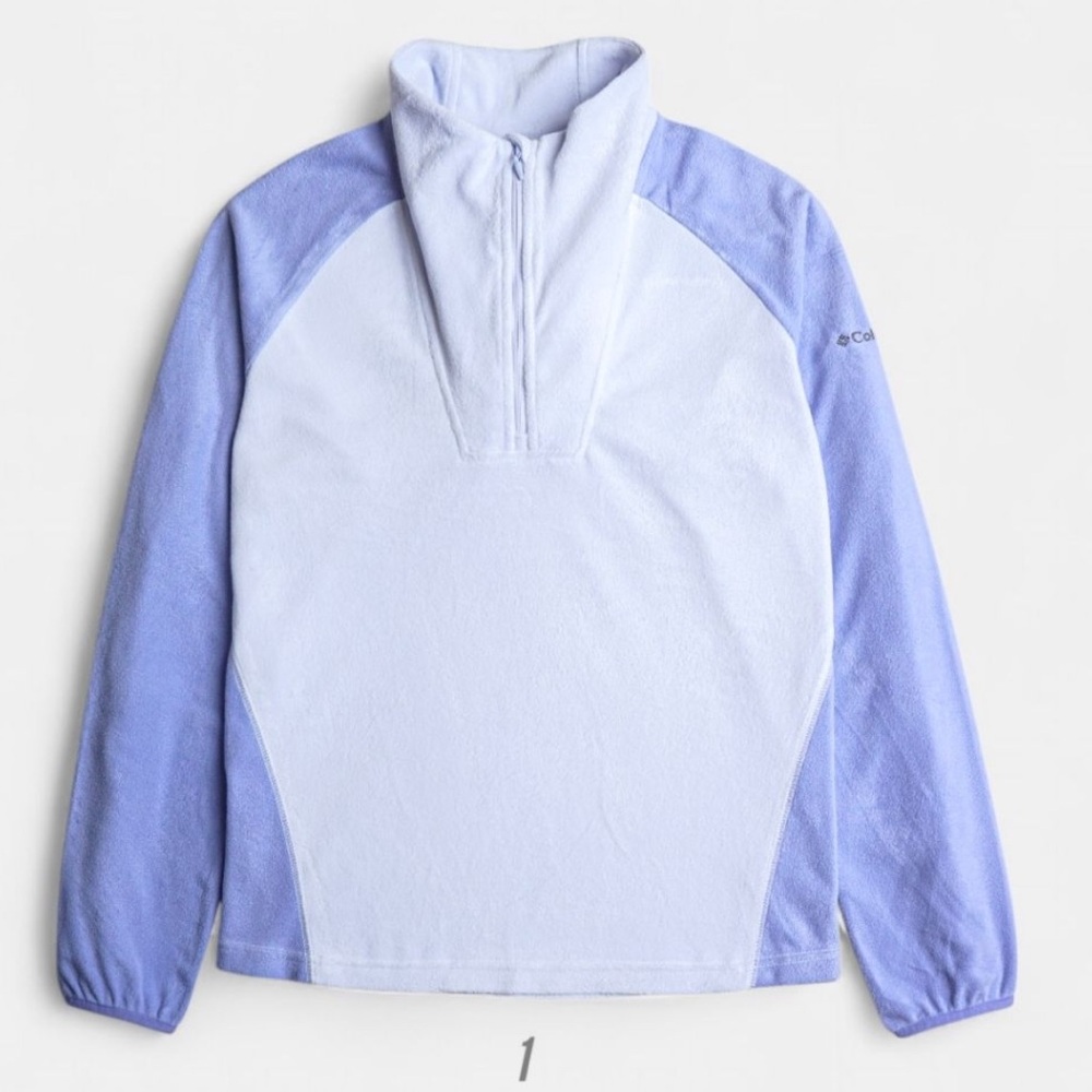 NWT Columbia Half Zip Fleece Sweater Pine Ridge Lavender Medium